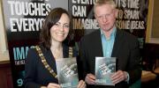 Peter O'Neill with Belfast Lord Mayor Nichola Mallon