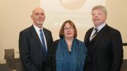 Bob Ashford and Simon Weston at the Off The Record launch with NIACRO CEO Olwen Lyner