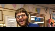Reuben volunteers in Age NI's shop in Coleraine