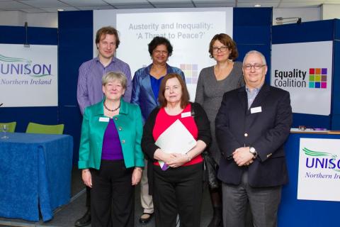 Panel members from the recent Equality Coalition's austerity and inequality event