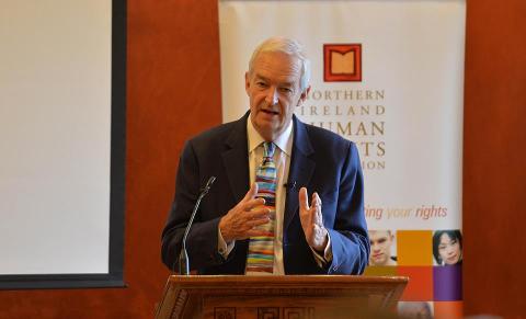 Jon Snow speaking this week at Stormont