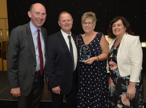 Kathleen Toner (far right) at the recent Foster Carer of the Year awarda