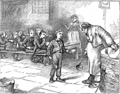 Oliver Twist asking for more