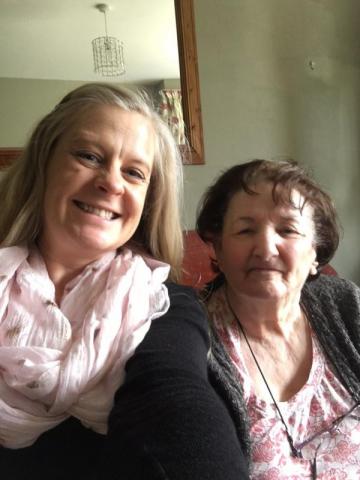 Volunteer Melissa and service user Patricia