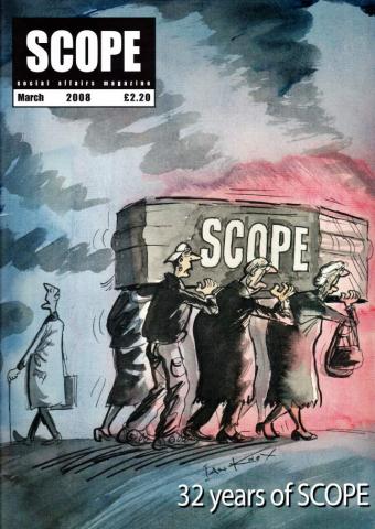 Scope magazine's final printed copy, March 2008