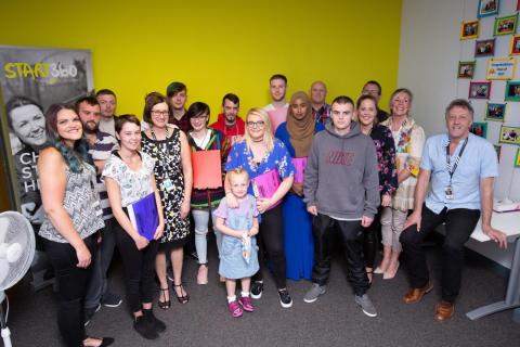 Participants in Start360’s Switch onto Employment, at the scheme's celebration last August