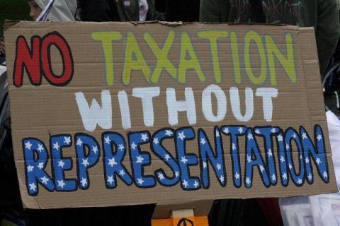 No taxation without representation 
