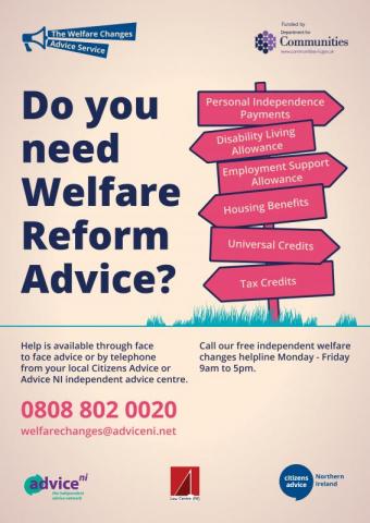 For people in NI the Independent Welfare Changes Helpline is available on 0808 802 0020