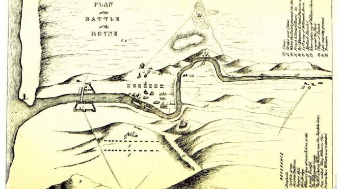 The battle site showing the curve in the river: Pic: Wikicommons