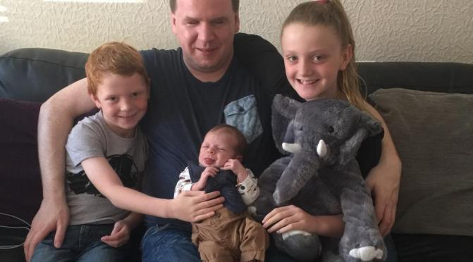 Joe Kenny and his children
