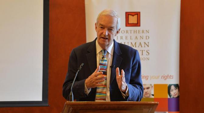 Jon Snow speaking this week at Stormont