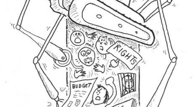 Charities Knitting Machine Cartoon 
