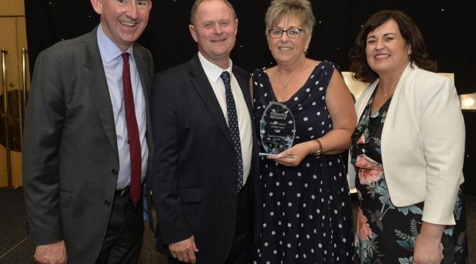 Kathleen Toner (far right) at the recent Foster Carer of the Year awarda