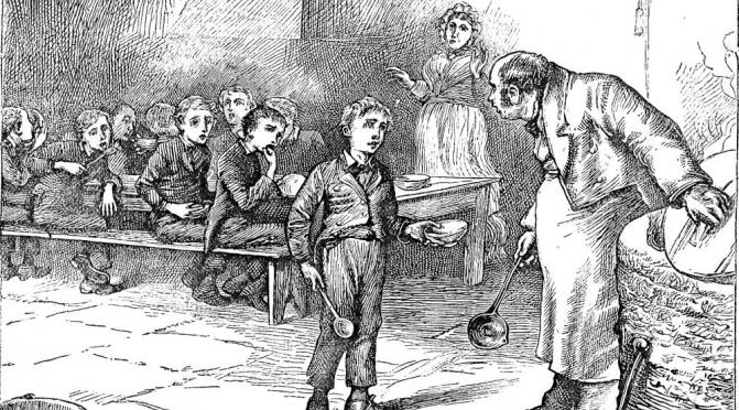 Oliver Twist asking for more