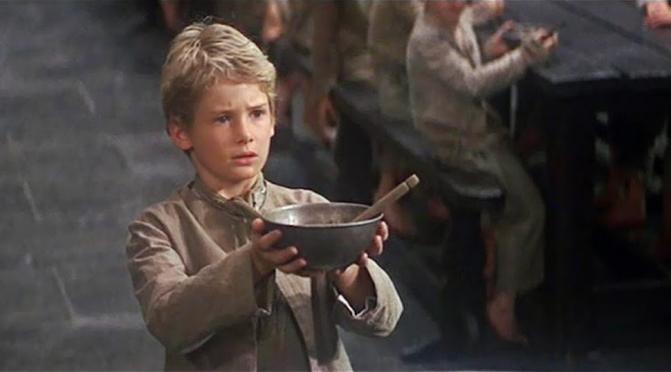 The UK could do more to invest in its future (image is a still of Mark Lester as the titular character in 1968's Oliver!)